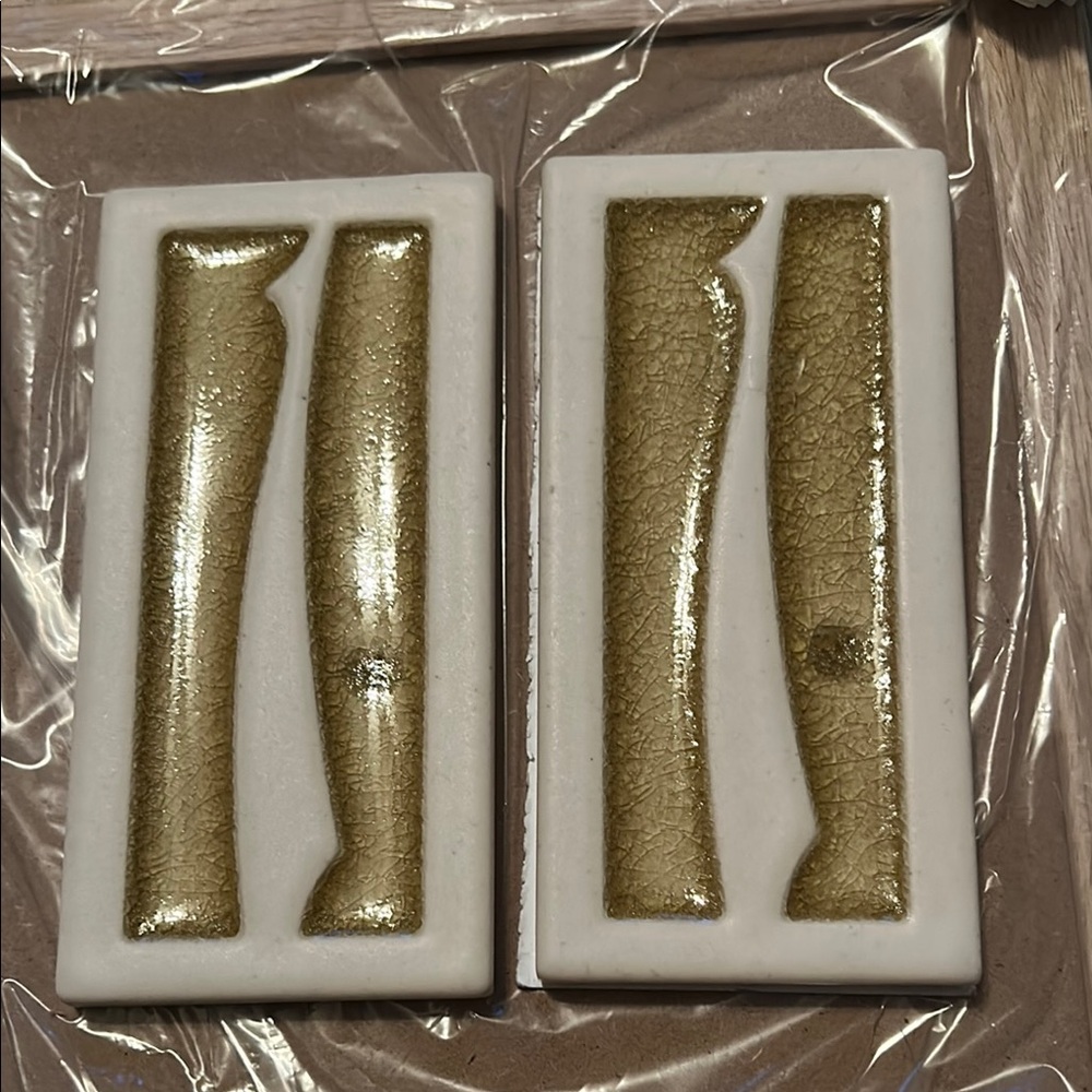 Gold Decorative Wall art number tiles for address